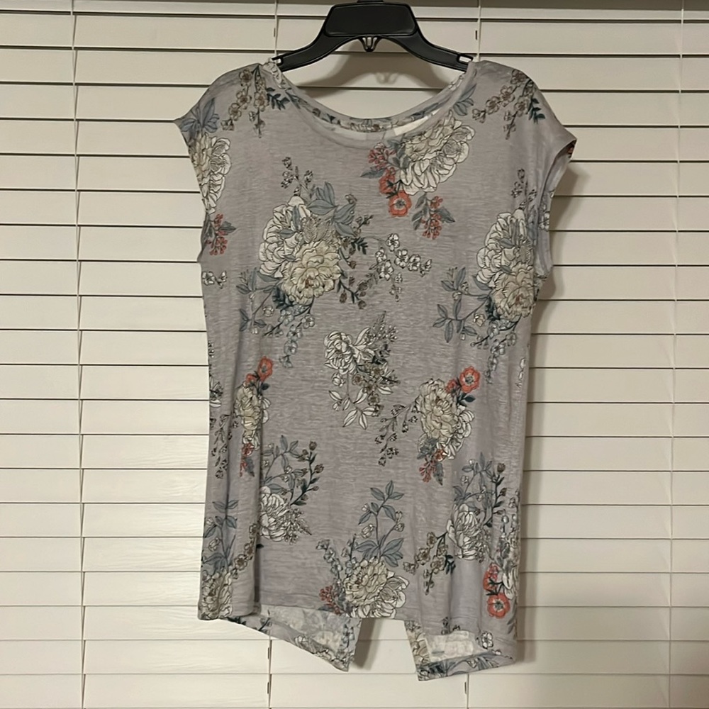 100% Linen Floral Top